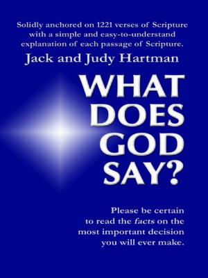 cover image of What Does God Say?